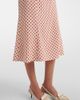 Prada Prada Scarf-detail polka-dot silk midi dress - 4