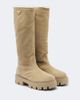 Prada Prada Shearling-lined suede knee-high boots - 1