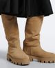 Prada Prada Shearling-lined suede knee-high boots - 3