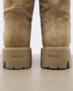 Prada Prada Shearling-lined suede knee-high boots - 5