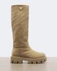 Prada Prada Shearling-lined suede knee-high boots - 6