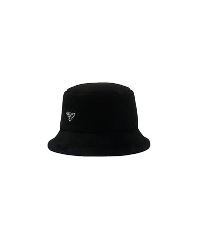 Prada Prada Shearling Bucket Hat