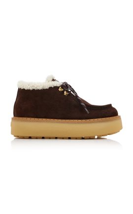 Prada Prada Shearling Chukka Boots