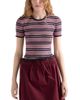 Prada Prada Short Sleeved Striped Cotton Sweater - 1