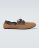 Prada Prada Shuffle leather-trimmed canvas boat shoes - 1