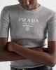 Prada Prada Silk Crew Neck Sweater with Logo - 3