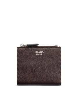 Prada Prada Small Leather Bi-Fold Wallet