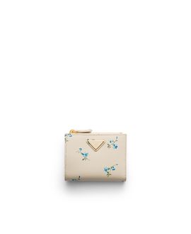 Prada Prada Small Printed Saffiano Leather Wallet