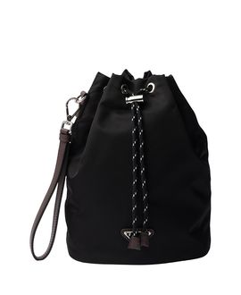 Prada Prada Speedrock Re-Nylon And Leather Pouch