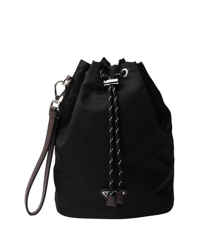 Prada Prada Speedrock Re-Nylon And Leather Pouch