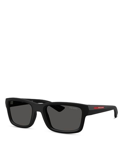 Prada Prada Sport Linea Rossa Rectangular Sunglasses, 54mm