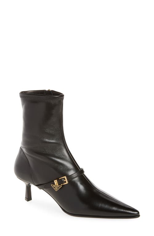 Prada Prada Stretch Leather Ankle Boot