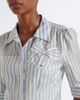 Prada Prada Striped bow-detail shirt - 3