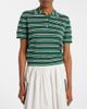 Prada Prada Striped cotton and silk polo shirt - 4
