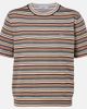 Prada Prada Striped cotton and silk T-shirt - 1