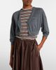 Prada Prada Striped cotton and silk T-shirt - 2