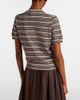 Prada Prada Striped cotton and silk T-shirt - 5