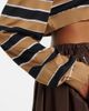 Prada Prada Striped cropped silk polo shirt - 4