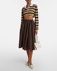 Prada Prada Striped cropped silk polo shirt - 6