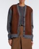 Prada Prada Suede-trimmed virgin wool cardigan - 2