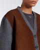 Prada Prada Suede-trimmed virgin wool cardigan - 3