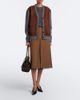 Prada Prada Suede-trimmed virgin wool cardigan - 7