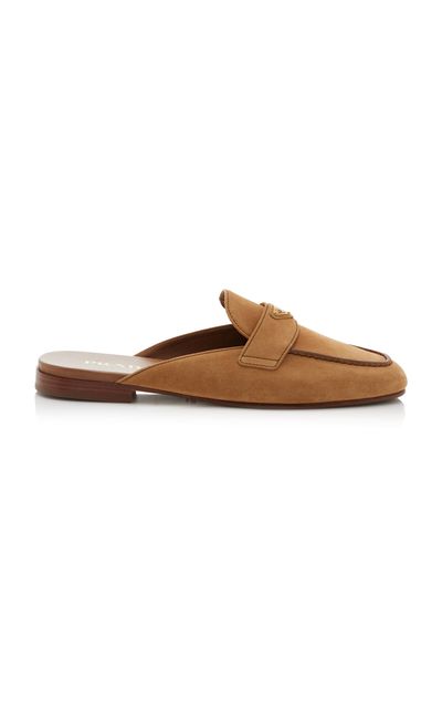 Prada Prada Suede Loafer Mules