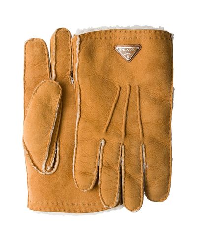 Prada Prada Suede Sheepskin Gloves