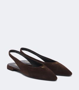 Prada Prada Suede slingback flats