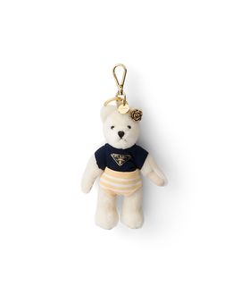 Prada Prada Teddy Bear Key Ring Charm With Metal Ring