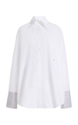 Prada Prada TieNeck Cotton Shirt