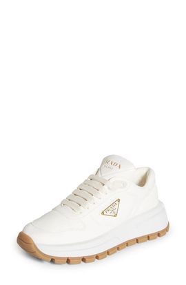 Prada Prada Triangle Logo Lace-Up Sneaker
