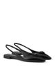 Prada Prada Women's Brushed Leather Ballerina Slingbacks - 1