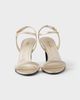 Prada Prada Women's Patent Saffiano Leather Sandals - 5