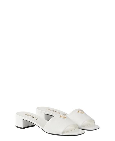 Prada Prada Women's Saffiano Patent Leather Sandals