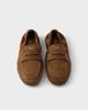 Prada Prada Women's Shuffle Antiqued Suede Leather Loafers - 3