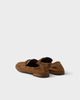 Prada Prada Women's Shuffle Antiqued Suede Leather Loafers - 4