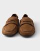 Prada Prada Women's Shuffle Antiqued Suede Leather Loafers - 6