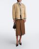 Prada Prada Wool-trimmed shearling bomber jacket - 7
