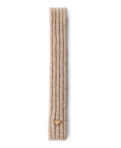 Prada Prada Wool and Mouline Cashmere Scarf