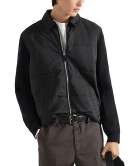 Prada Prada Wool and Re-nylon Gabardine Cardigan