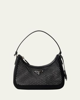 Prada Re-Edition 2005 Leather-Trim Mesh Top-Handle Bag