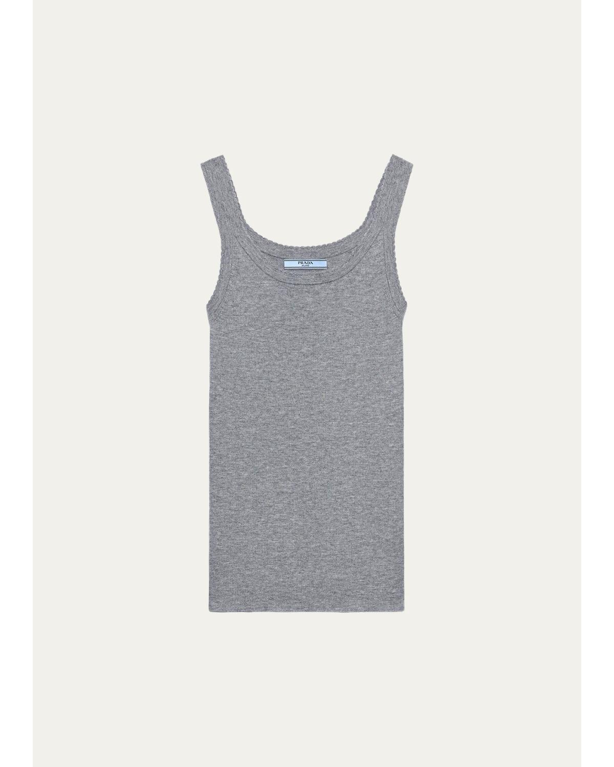 Prada Ribbed Cashmere Tank
