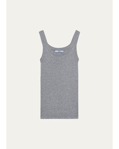 Prada Ribbed Cashmere Tank