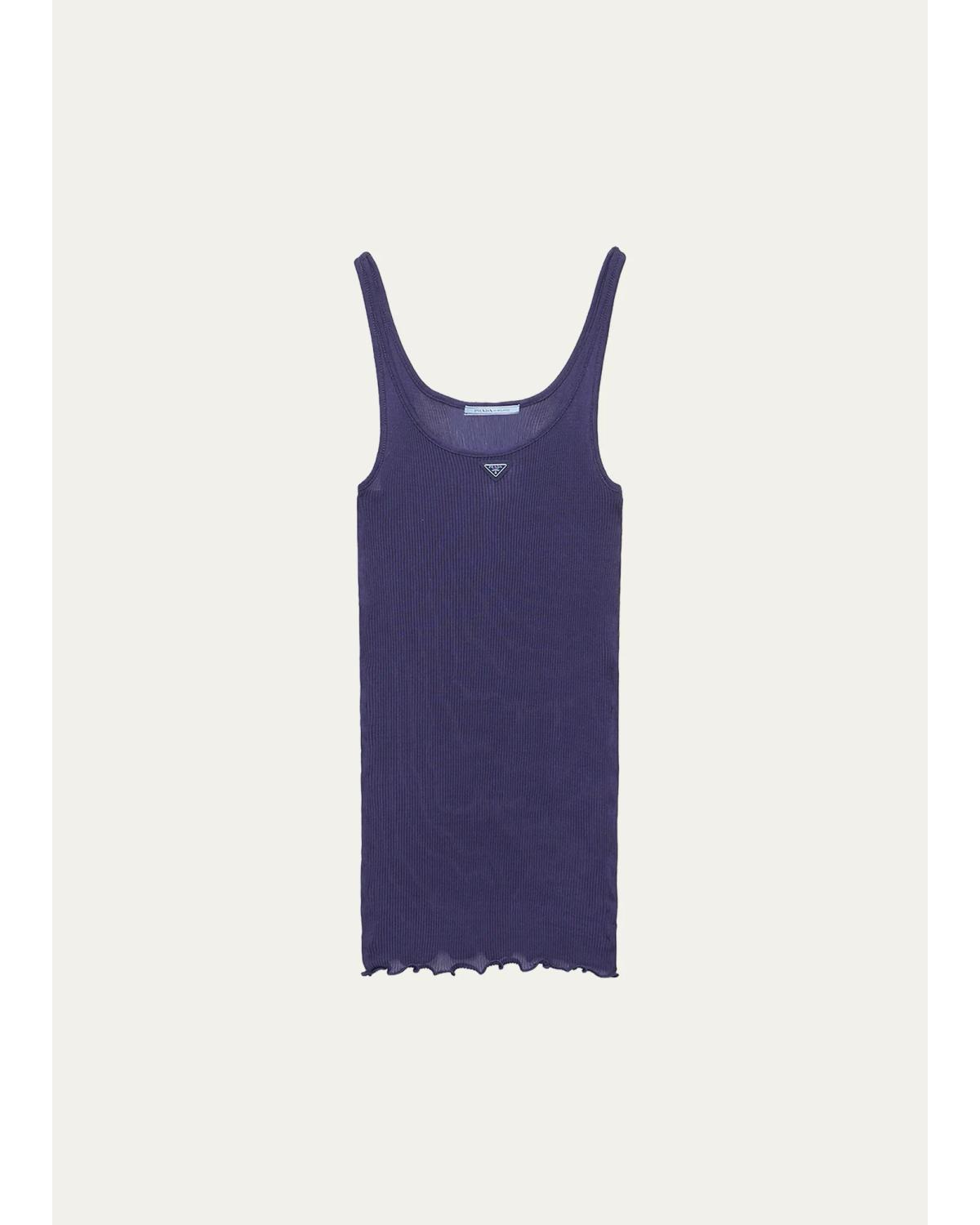 Prada Ribbed Silk Tank