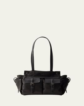Prada Route Leather Tote Bag
