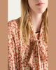 Prada Sable Floral Midi Dress with Scarf Tie - 4