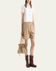 Prada Short-Sleeve Linen Muslin Shirt - 2