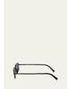 Prada Signature Steel & Plastic Rectangle Sunglasses - 3