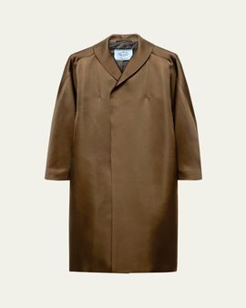 Prada Silk Open Overcoat